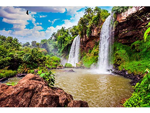 Papel Pintado para Pared Paisaje Cascadas Argentina | Fotomural para Paredes | Mural | Papel Pintado | Varias Medidas 100 x 70 cm | Decoración comedores, Salones, Habitaciones.