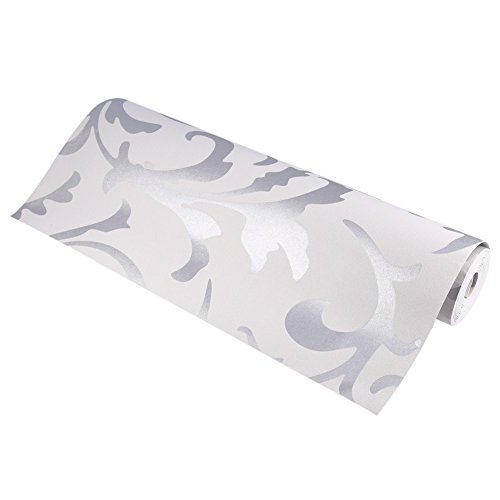 Papel pintado vertical, papel pintado no tejido, relieve 3D para la casa, papel pintado, estilo barroco, 0,53 m x 10 m