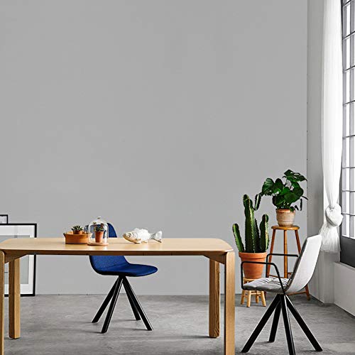 Papel Tapiz Gris Papel Pintado Autoadhesivo Papel Tapiz Removible Pelar y Pegar Papel de Pared Papel de Contacto Para Sala de Estar Dormitorio Cocina Armario Estante de la Puerta Bricolaje 40 * 500 cm