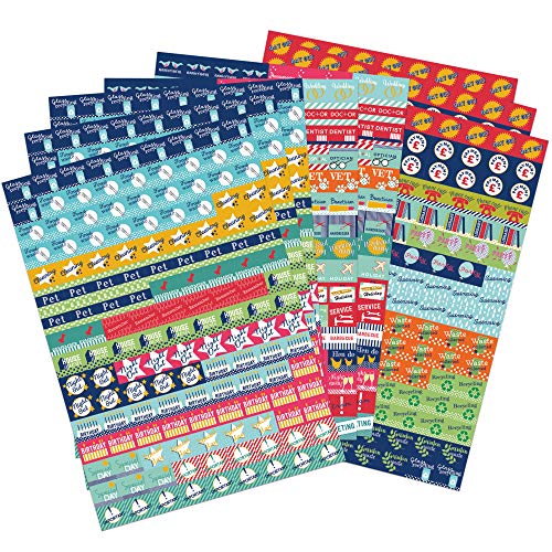 Paquete de Pegatinas de Recordatorio de Boxclever Press para Agenda y Calendario. 1152 Pegatinas para Organizar. Coloridos Stickers Autoadhesivos para Planificar Actividades, Eventos, Tareas y más