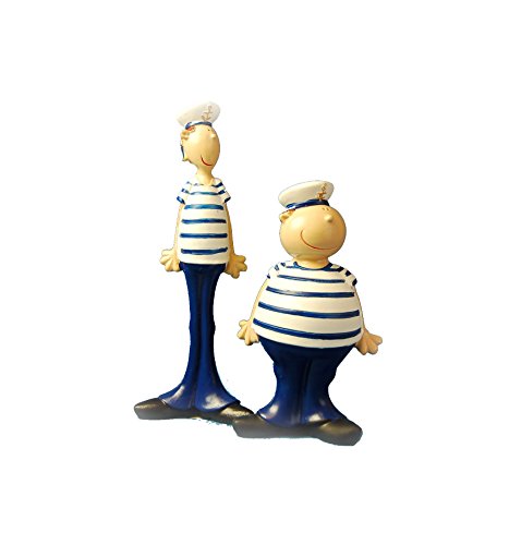 Par de Marineros Náutico Orilla Adornos