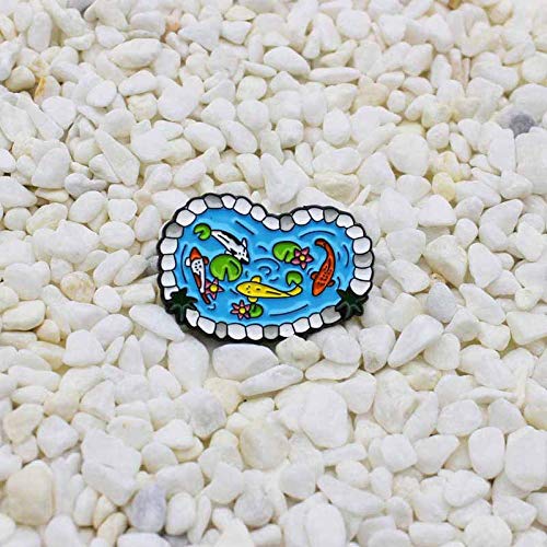 Para Mujer Broches Piscina De Dibujos Animados Taza De Café Fantasma Tarro De Barro Mágico Alfileres De Esmalte Insignias Tanque De Peces Taza De Cafeína Fiend Estrellas Luna Tarro Mágico Jewelry-Sty