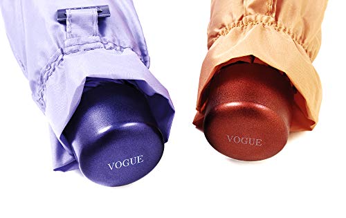 Paraguas Vogue micromini. Sólo Pesa 180 Gramos. Medida Cerrado 17 cm. Bonito y práctico. Protección Solar +50, antiviento y Acabado Teflón (Verde Claro)