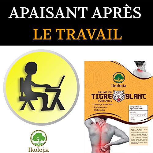 Parche de bálsamo de tigre blanco caliente (X16) | Antiinflamatorio, dolor de espalda, dolor de cuello, dolores musculares y articulares. Solía ​​en medicina china [parches térmicos | Tamaño 10X7cm]