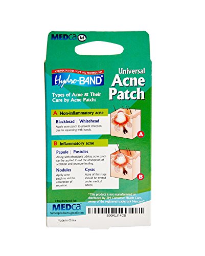 Parche para acné universal MEDca, cubierta absorbente, paquete de 36, dos tamaños