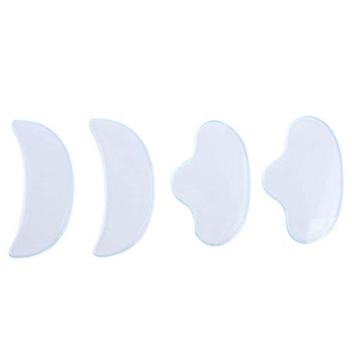 Parches antiarrugas de silicona, m¨¢scara adhesiva de estiramiento facial Parche antienvejecimiento de la frente para frente y cejas Prevenci¨®n de arrugas y frente