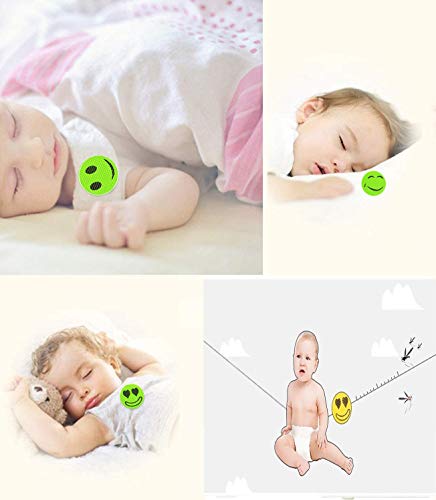 Parches antimosquitos ,completamente naturales, Pegatinas repelentes de Mosquitos Smiley Natural Repelente de Insectos Pegatinas para Uso Interior y Exterior para niños Adultos （120 tabletas）