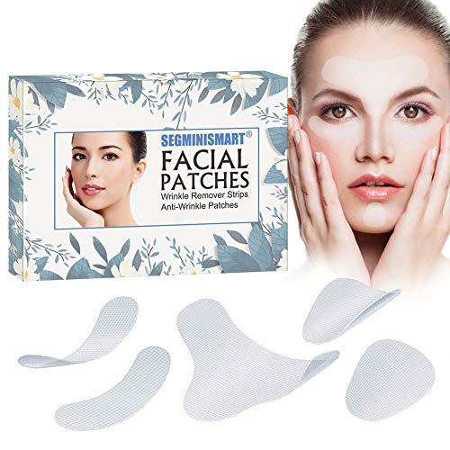Parches faciales, tiras antiarrugas, parches antiarrugas, parches de arrugas en la frente, parches de arrugas, parches de arrugas, tratamiento de arrugas, parches suavizantes de arrugas