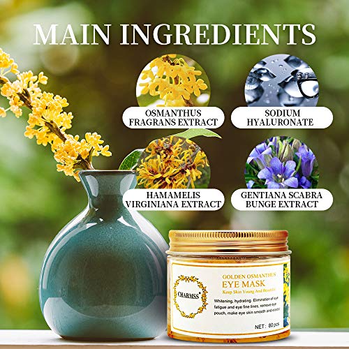 Parches para los ojos, Máscara para los ojos, Máscaras antiarrugas para los ojos, Ojos Parches, Anti edad para ojeras, bolsas,patas de gallo e hinchazón, 80pcs