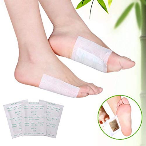 Parches Para Los Pies, JUSTDOLIFE Parches de Desintoxicación, 150 PCS Almohadillas Para Los Pies Parches Para Aliviar El Estrés Para Aliviar El Estrés Mejorar El Sueño Para Hombres y Mujeres