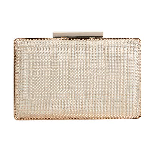 Parfois - Clutch - Caja Metálica - Mujeres - Tallas M - Dorado
