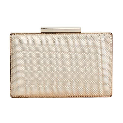 Parfois - Clutch - Caja Metálica - Mujeres - Tallas M - Dorado