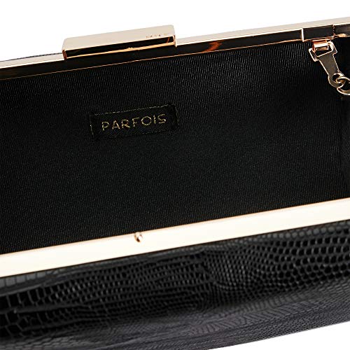 Parfois - Clutch - Clutch Grabado Serpiente - Mujeres - Tallas M - Negro