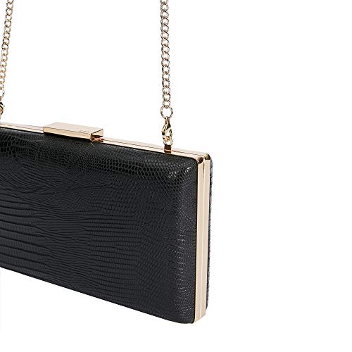 Parfois - Clutch - Clutch Grabado Serpiente - Mujeres - Tallas M - Negro