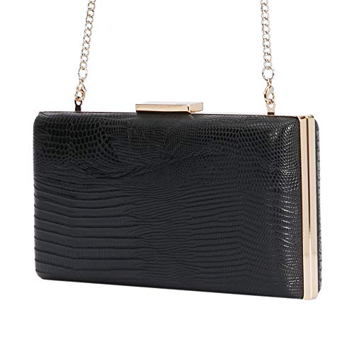 Parfois - Clutch - Clutch Grabado Serpiente - Mujeres - Tallas M - Negro
