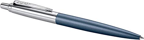 Parker - Bolígrafo Jotter XL, adorno cromado, punta mediana, tinta azul, en estuche de regalo, color azul mate Primrose