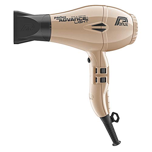 Parlux Advance Light - Secador de pelo ionico, Dorado