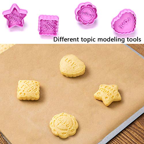 Pascua Moldes para Galletas, BETOY Set de 16 Navidad Cortador de galletas Cortadores de repostería Moldes para Fondant Chocolate Repostería Acción de Gracias San Valentín Pascua