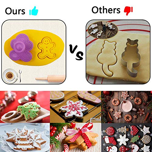 Pascua Moldes para Galletas, BETOY Set de 16 Navidad Cortador de galletas Cortadores de repostería Moldes para Fondant Chocolate Repostería Acción de Gracias San Valentín Pascua