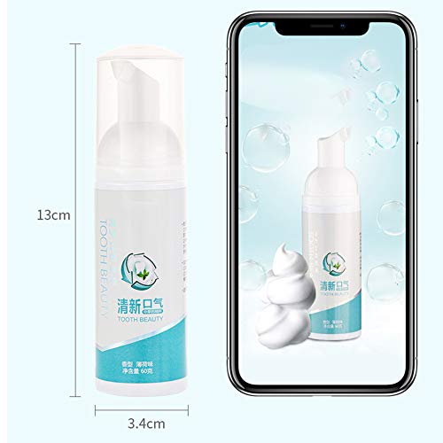 Pasta de dientes de espuma de bicarbonato de sodio, 3 botellas-blue