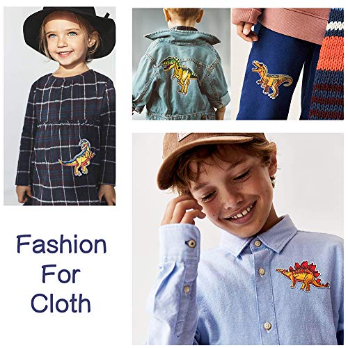 Patch Sticker, Sunshine-Smile 15 Pcs Dinosaur Apliques, Parches Ropa Termoadhesivos, Cute DIY Ropa Parches para la camiseta Jeans Ropa Bolsas, Parche de Ropa(Dinosaur)