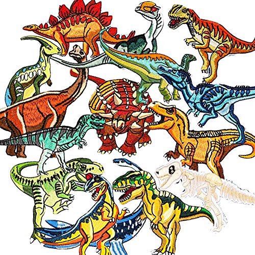 Patch Sticker, Sunshine-Smile 15 Pcs Dinosaur Apliques, Parches Ropa Termoadhesivos, Cute DIY Ropa Parches para la camiseta Jeans Ropa Bolsas, Parche de Ropa(Dinosaur)