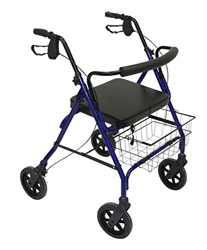 Patterson Medical - Andador bariátrico resistente con ruedas, color azul