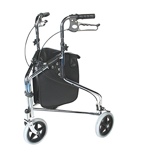 Patterson Medical - Andador de tres ruedas con frenos bloqueables