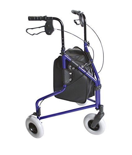 Patterson Medical - Andador ligero de tres ruedas, color azul