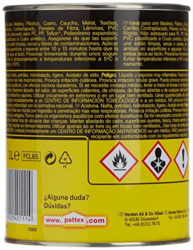 Pattex 1731502 - Cola de contacto, 1 litro