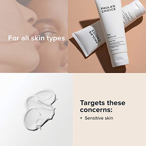 Paula’s Choice UnScrub Exfoliante Facial - Scrub Suave Limpieza el Maquillaje y Elimina Imperfecciones - para Pieles Sensibles - con Cuentas de Jojoba - Todos Tipos de Piel - 118 ml