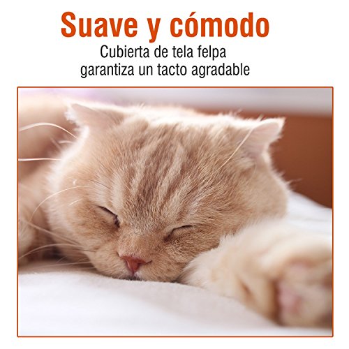 Pawhut Arbol Rascador Gatos 50x50x170cm Dormir Jugar Centro Actividades Arañar Gris NUE (Beige)