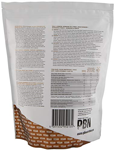 PBN - Paquete de proteínas para veganos, 1 kg (sabor chocolate con avellanas)