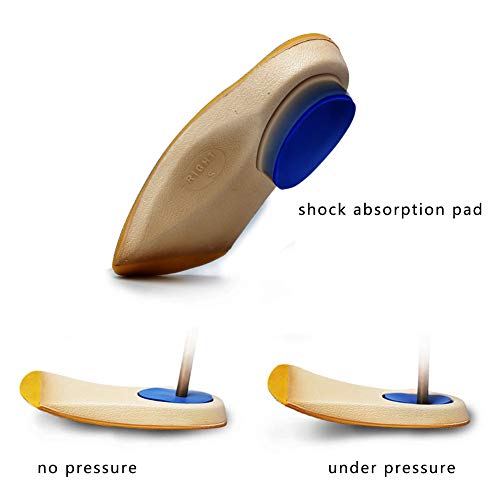 PCSsole 3/4 Plantillas Ortopédicas De Confort Para Pies Planos Espolones óseos Fascitis Plantar Para Hombres Y Mujeres S:(EU35-37)