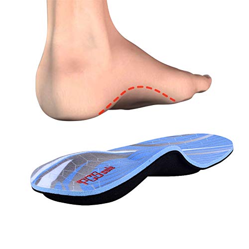 PCSsole Plantillas Ortopedicas-Plantillas para pies planos, dolor en los pies, fascitis plantar, dolor de talón, Espolones, para hombres y mujeres EU44-45(29cm)