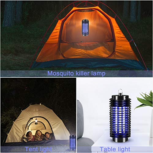PECHTY Lámpara Antimosquitos, UV Lámpara Anti Mosquitos, Independiente Mata Mosquitos eléctrico, Trampas para Insectos Mosquit para Cocina Sala de Estar Dormitorio Oficina (27 * 12 * 12cm)