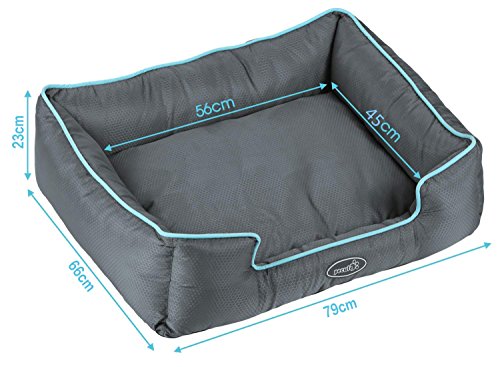 Pecute Cama de Perros y Gatos Alfombra para Mascotas Tela Impermeable Desmontable y Extraíble (L:79 * 66cm)