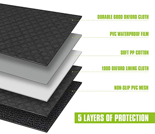 Pecute Funda de Asiento para Perros, Protector Asiento Coche Perro, Gruesa y Duradera para SUV, Camión, Transportar y Viaje