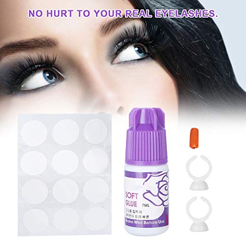 Pegamento profesional para extensión de pestañas: fijación extra fuerte, de larga duración, de secado rápido - Adhesivo de calidad profesional superior, sin formaldehído y sin látex - 7 ml