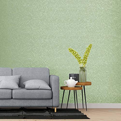 Pegatinas de muebles pegatinas impermeables de papel tapiz 0.61 * 5M pegatinas de pared pegar películas para sala de estar TV fondo de pared (gris) (1 pcs, Tipo A (verde))