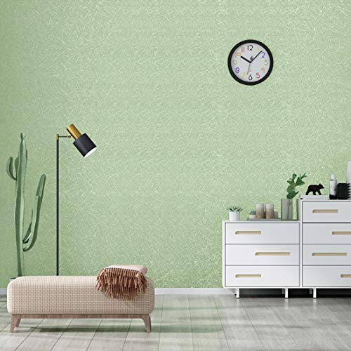 Pegatinas de muebles pegatinas impermeables de papel tapiz 0.61 * 5M pegatinas de pared pegar películas para sala de estar TV fondo de pared (gris) (1 pcs, Tipo A (verde))