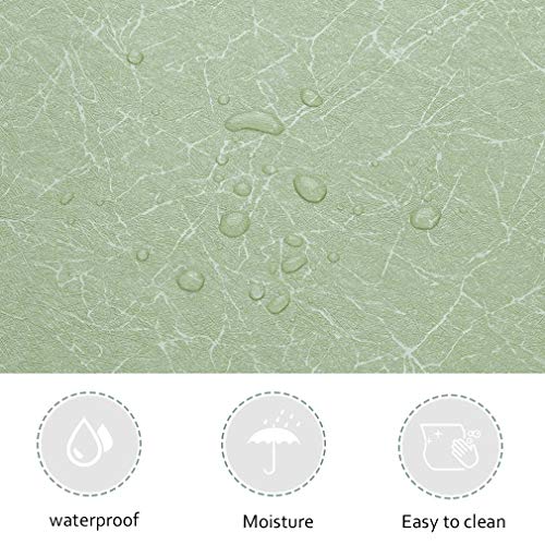 Pegatinas de muebles pegatinas impermeables de papel tapiz 0.61 * 5M pegatinas de pared pegar películas para sala de estar TV fondo de pared (gris) (1 pcs, Tipo A (verde))