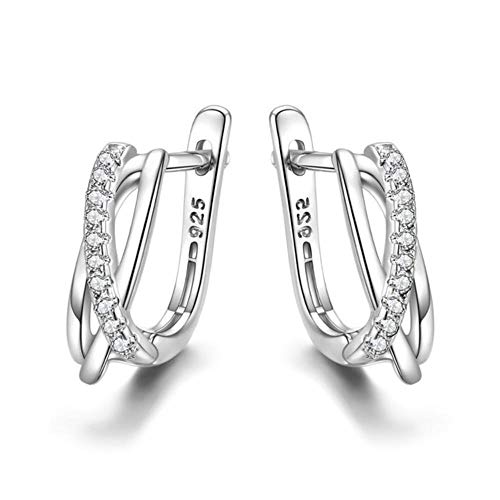 Pendientes clásicos de plata de ley 925 auténtica, con piedra de espinilla negra, para mujer, pendientes de tuerca, I087, China