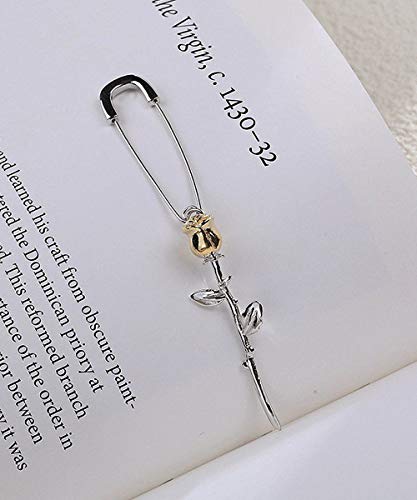 Pendientes de plata de ley 925 de Lotus Fun, con clips de 18 quilates, chapados en oro con flor eterna, como discreto pendiente o regalo para novia, madre, hija y nieto.