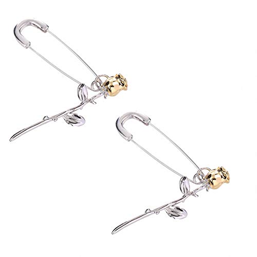 Pendientes de plata de ley 925 de Lotus Fun, con clips de 18 quilates, chapados en oro con flor eterna, como discreto pendiente o regalo para novia, madre, hija y nieto.