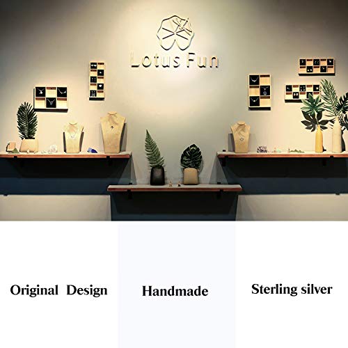 Pendientes de plata de ley 925 de Lotus Fun, con clips de 18 quilates, chapados en oro con flor eterna, como discreto pendiente o regalo para novia, madre, hija y nieto.