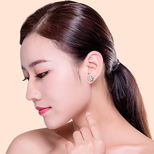 Pendientes Para Niñas, PTNeu Exquisitos Aretes Múltiples con Joyero, Pendientes Hipoalergénicos, Juego de Aretes de Temperamento Simple, Adecuado Para Mujeres y Niñas, 100 Pares