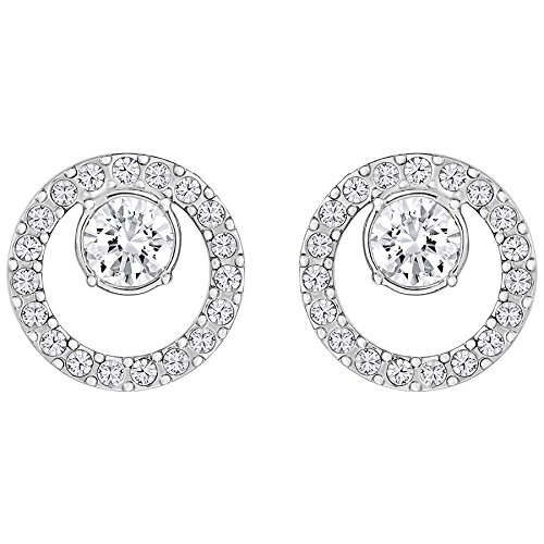 Pendientes Swarovski Creativity Circle blancos baño de rodio 5201707