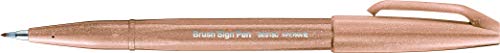 Pentel SES15C-12 - Bolígrafo de punta de fibra tipo pincel, color Pastel Pochette de 6
