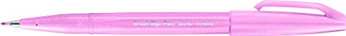 Pentel SES15C-12 - Bolígrafo de punta de fibra tipo pincel, color Pastel Pochette de 6